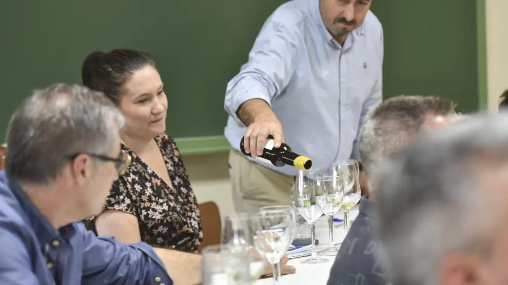 Los vinos también fueron protagonistas del taller de Huesca la Magia de la Gastronomía.