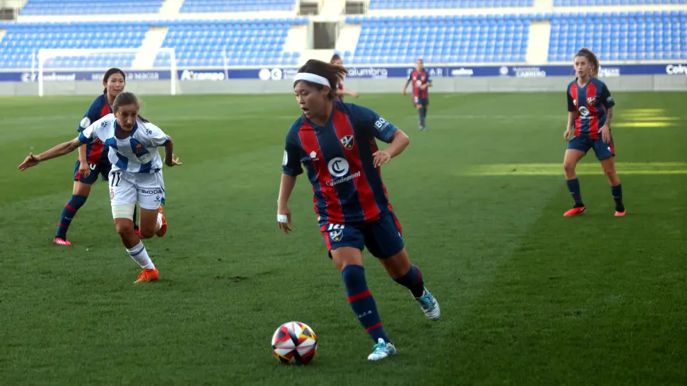 Encuentro de la SD Huesca Femenino contra el RCD Espanyol de la Copa de la Reina.