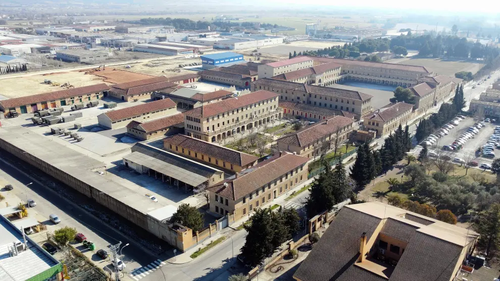 Vista aérea del Cuartel Sancho Ramírez, donde está la escuela infantil gestionada por Kidsco Balance.