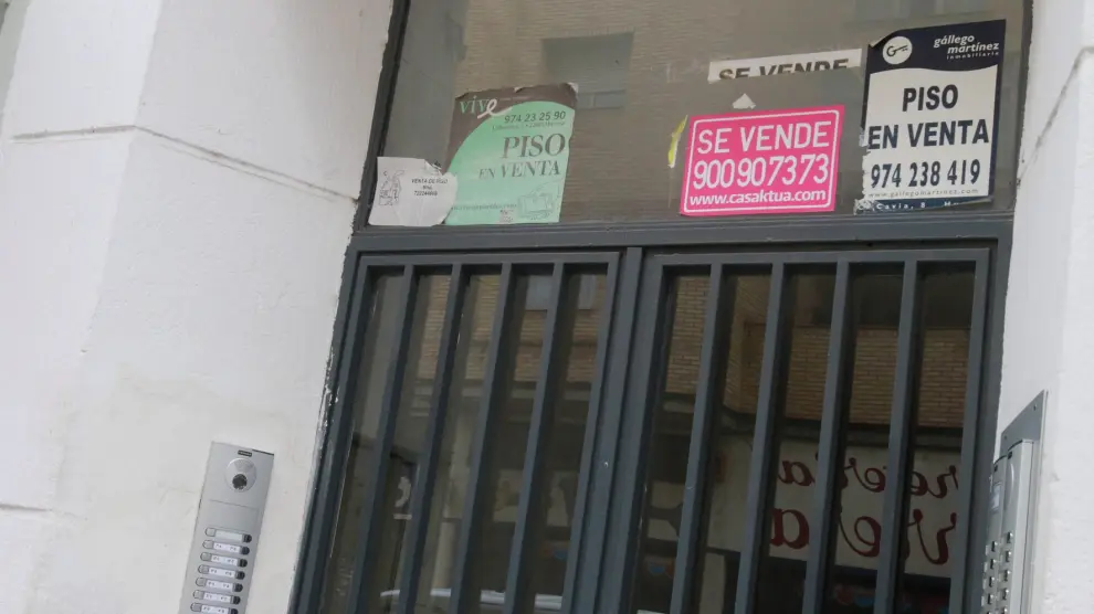 Foto de archivo de pisos a la venta en Huesca ciudad.