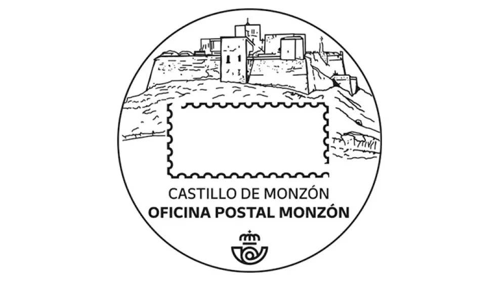 Matasellos del Castillo de Monzón.