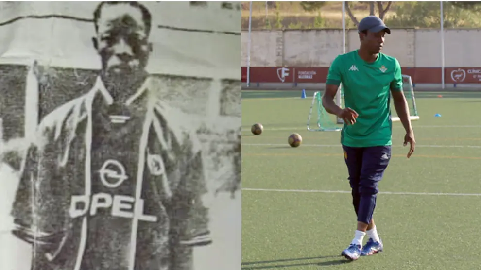Lowel Ganiyu Omogbolahane en su juventud y en la actualidad.