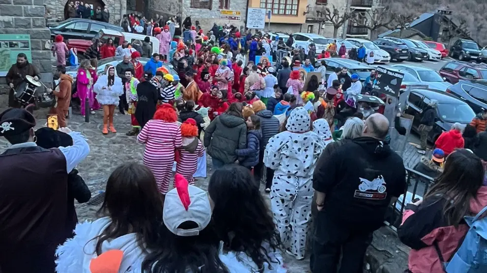 Celebración del carnaval de Torla.