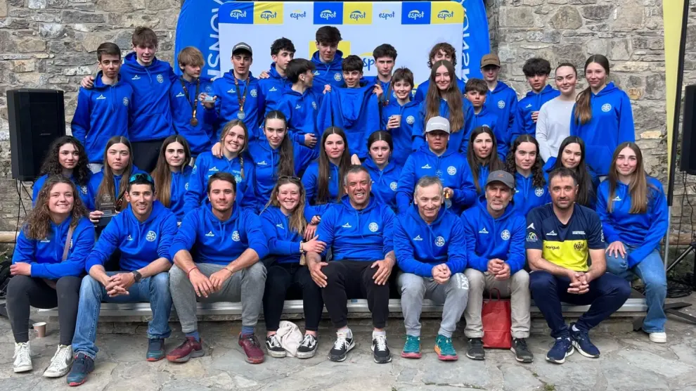 Esquiadores de la Federación Aragonesa en los Campeonatos de España U14 y U16.