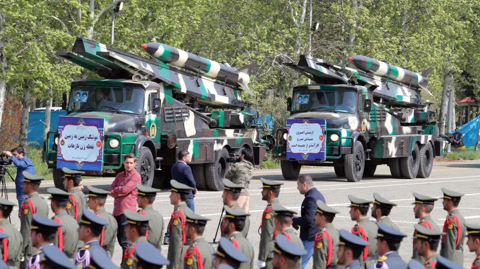 Irán celebra este miércoles el Día de las Fuerzas Armadas con una exhibición de su potencial armamentístico.