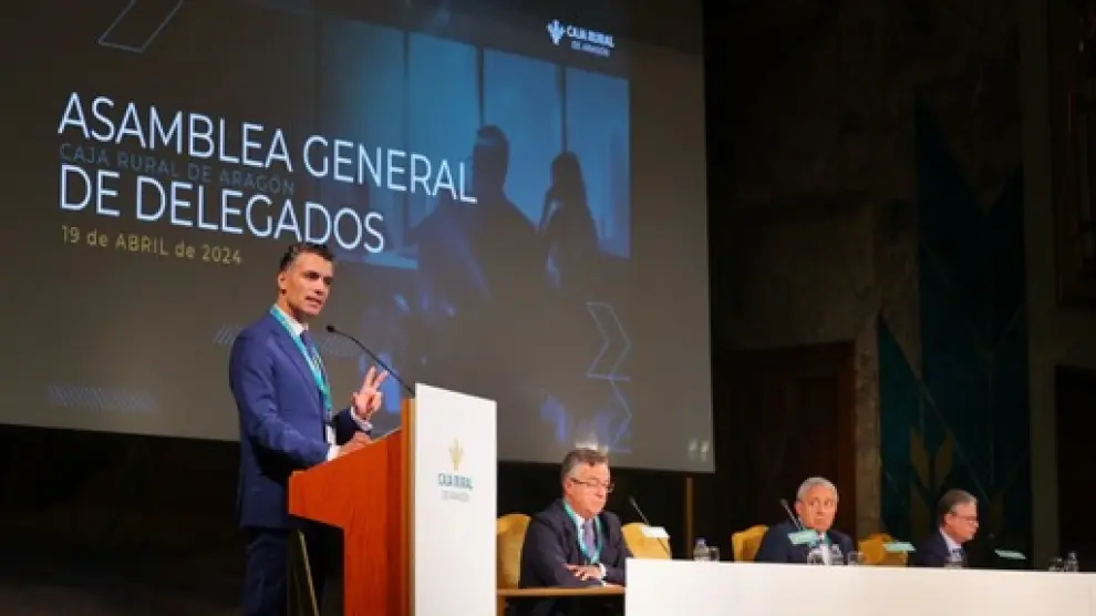 Asamblea General Ordinaria de Caja Rural de Aragón, celebrada en su sede social de Zaragoza