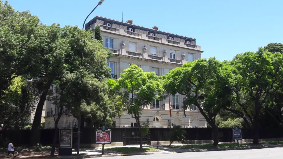 Sede de la Embajada española en Buenos Aires.