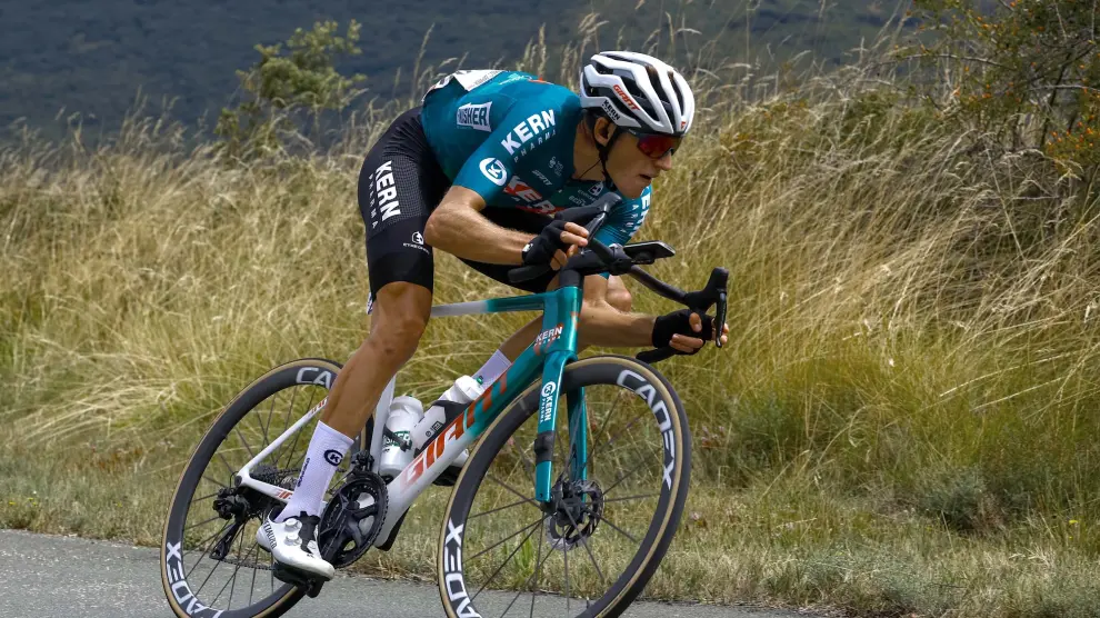 Pablo Castrillo, durante la segunda etapa de la CRO Race.