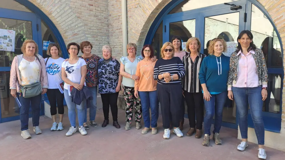Integrantes de la Coordinadora de Asociaciones de Mujeres de Los Monegros.
