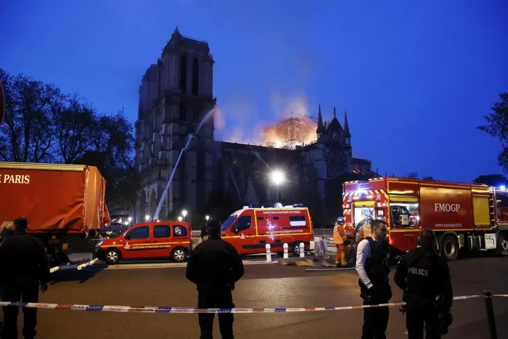 Incendio en la Catedral de Notre Dame de París