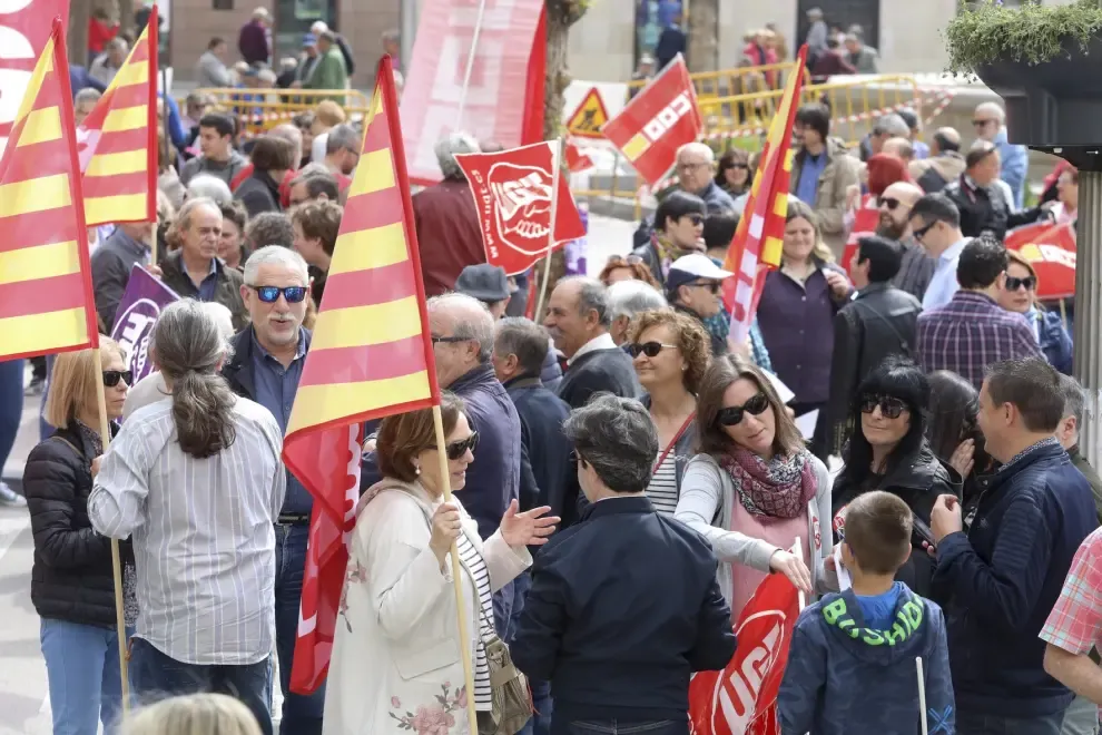Manifestaciones del 1º de Mayo en Huesca