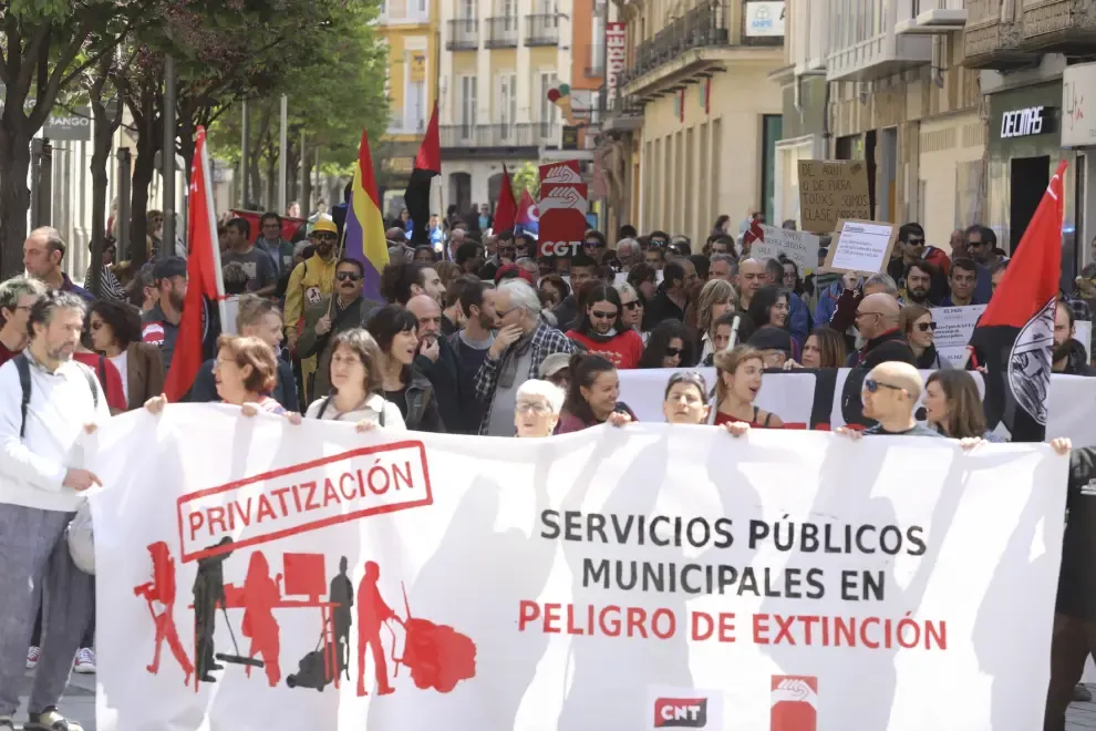 Manifestaciones del 1º de Mayo en Huesca
