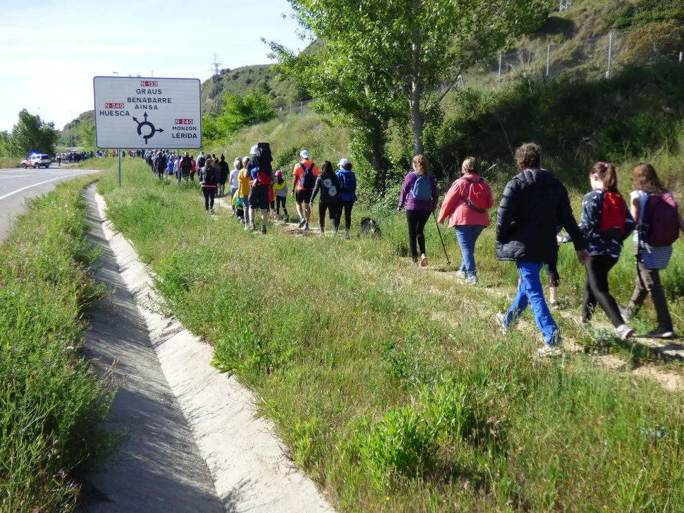 Novena jornada de la Marcha Verde Barbastro-Selgua