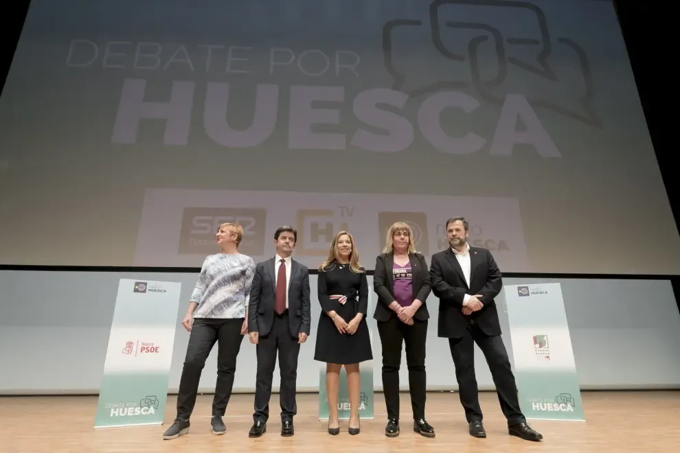 Debate de los candidatos a la alcaldía de Huesca