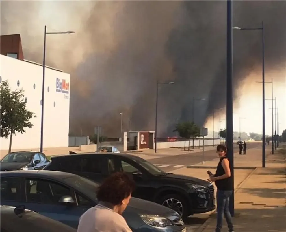 Incendio en las cercanías de Plhus en Huesca