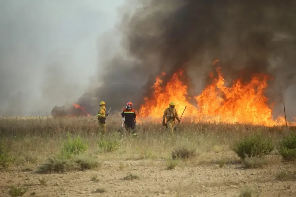 Incendio en las cercanías de Plhus en Huesca