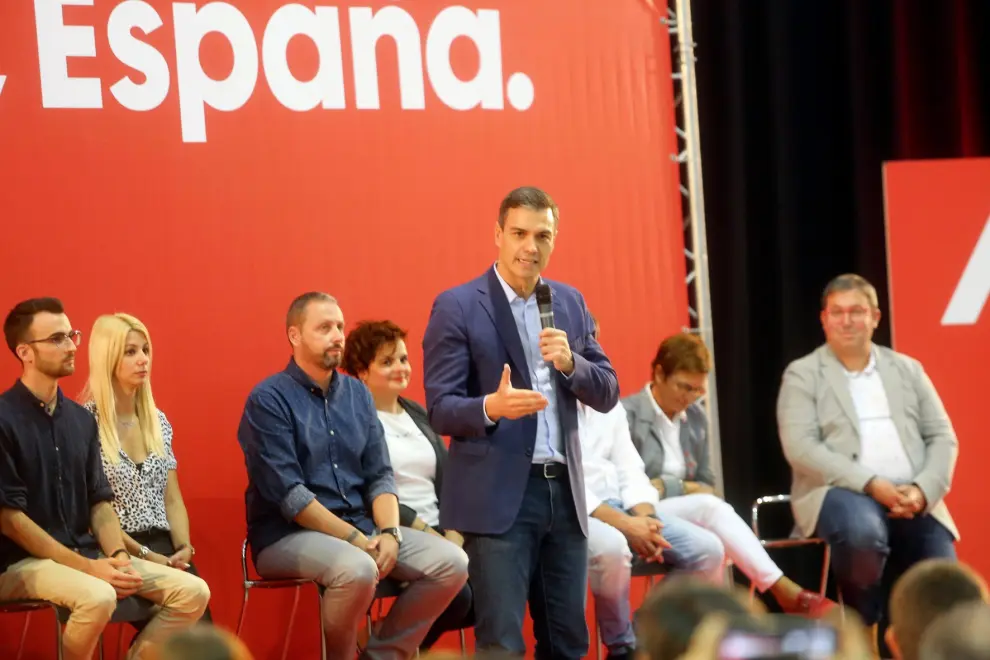 Visita de Pedro Sánchez a Huesca