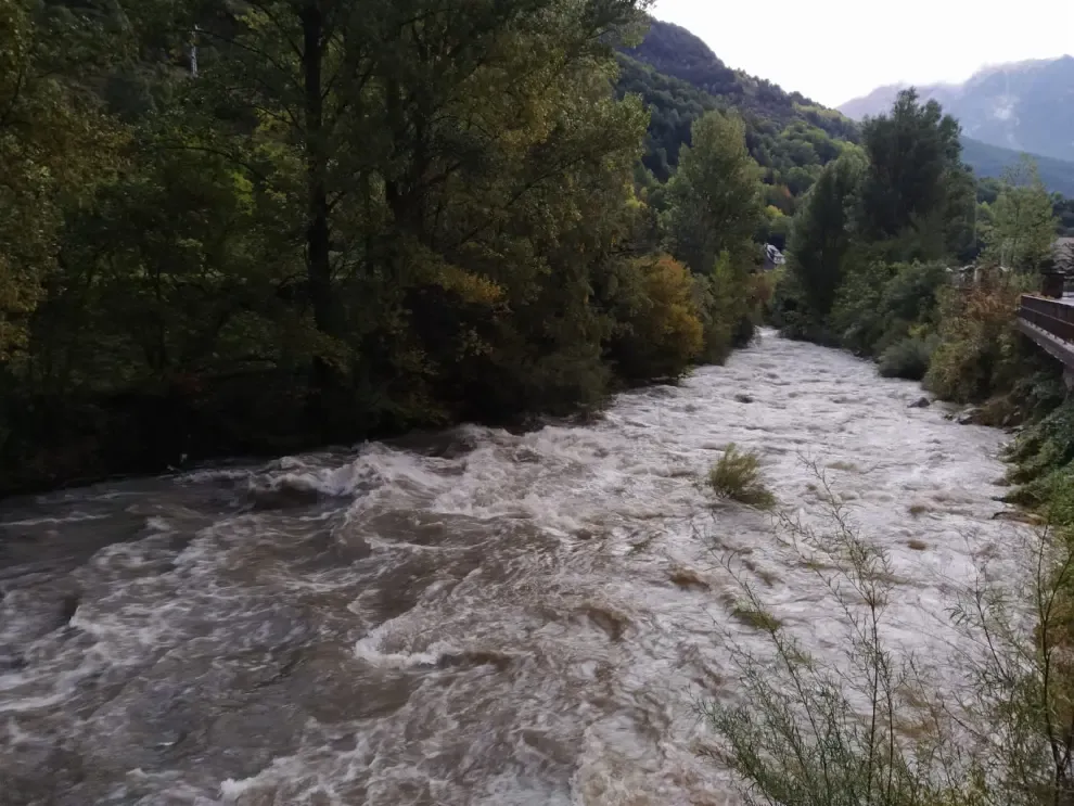 Lluvias en la provincia de Huesca