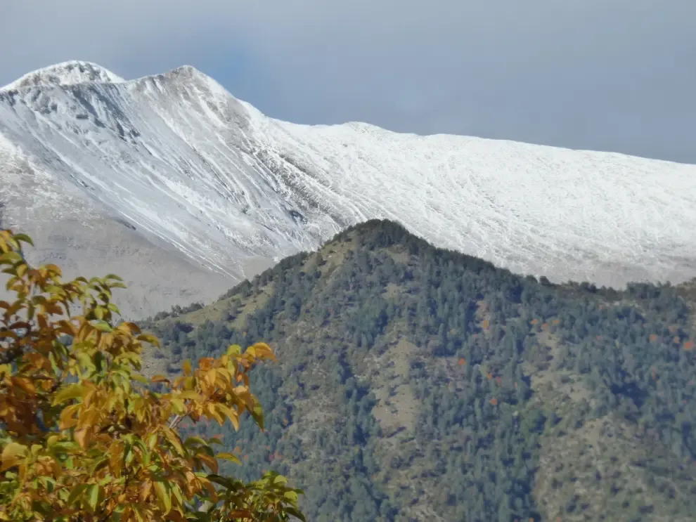 Nieve y viento en la provincia de Huesca