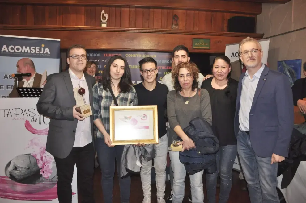 Entrega de premios del concurso de Tapas de 10 de la Jacetania