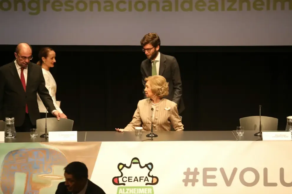 La Reina Sofía preside en Huesca el Congreso Nacional de Alzhéimer