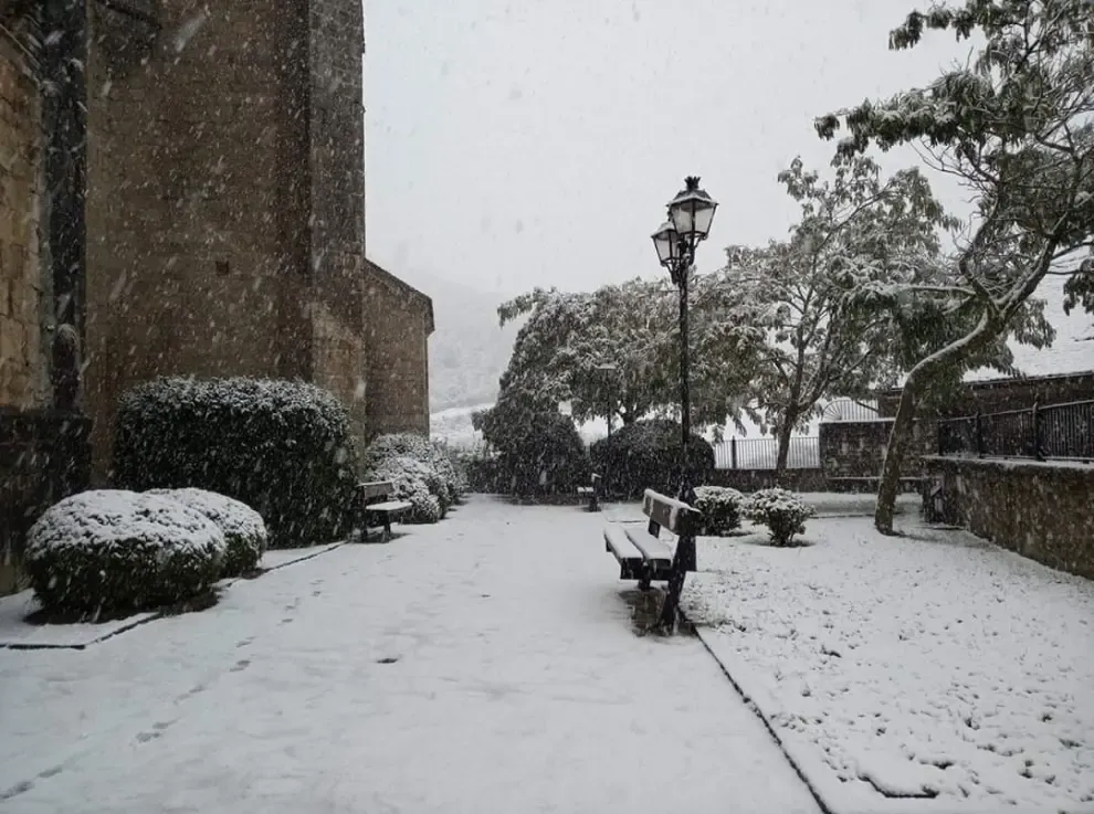 Temporal de nieve en el Alto Aragón