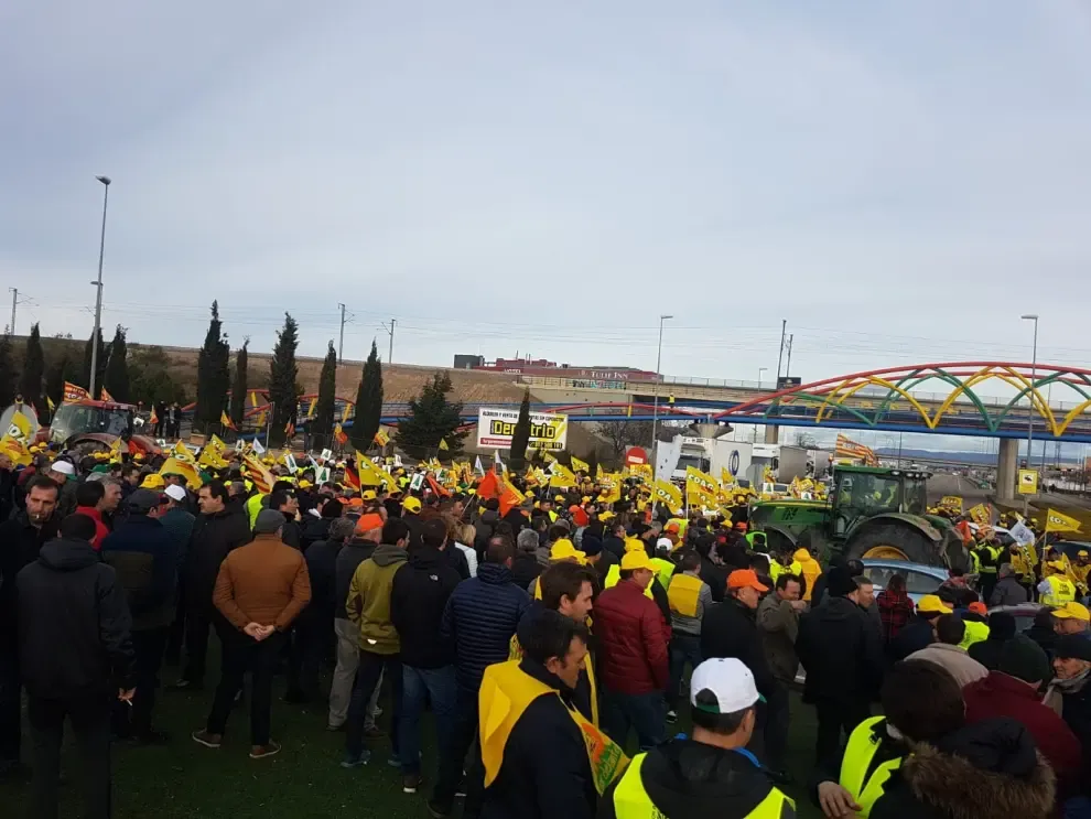 Movilización del sector agrario en Zaragoza