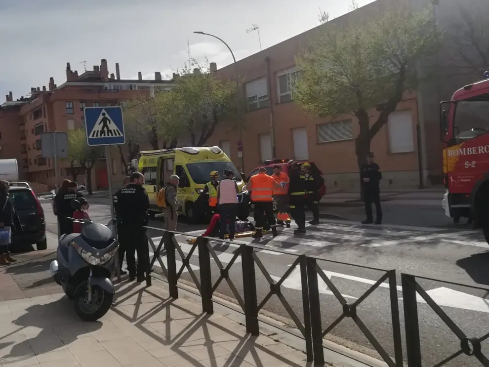 Accidente de moto en Doña Sancha