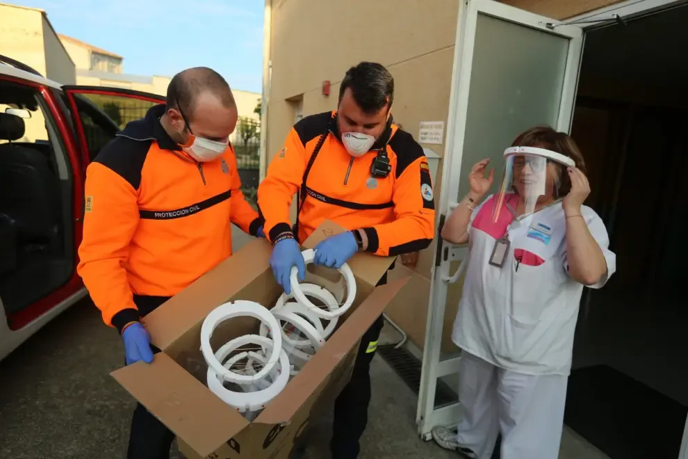 Viernes de epidemia de coronavirus en Huesca, foto a foto