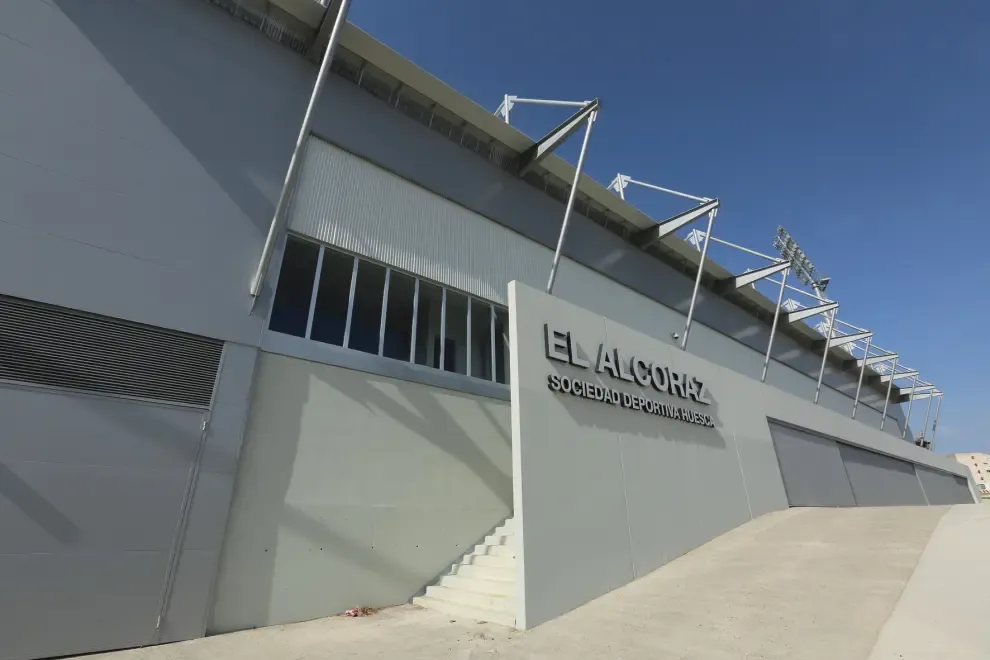 Obras en el estadio de El Alcoraz