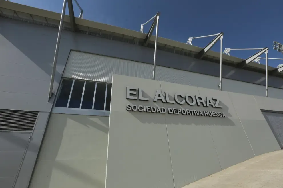 Obras en el estadio de El Alcoraz