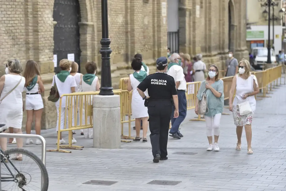 Día 11 de agosto, tranquilidad en las "no fiestas" de Huesca