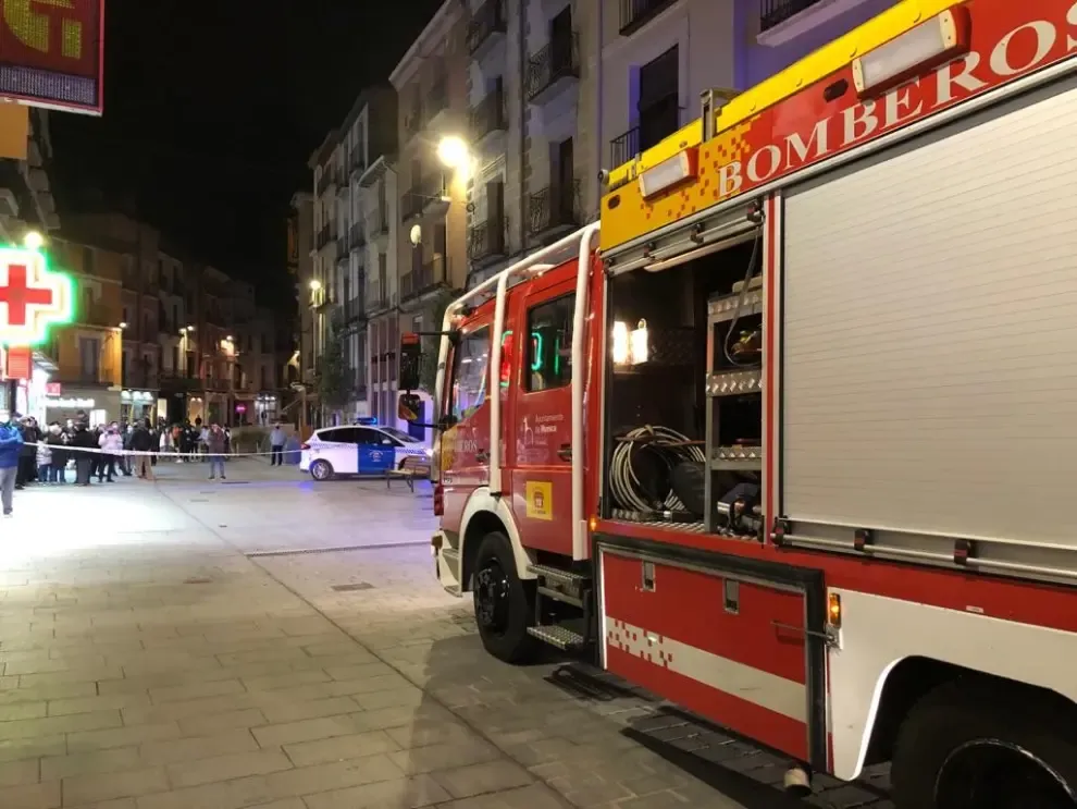 Incendio en el Coso Bajo de Huesca