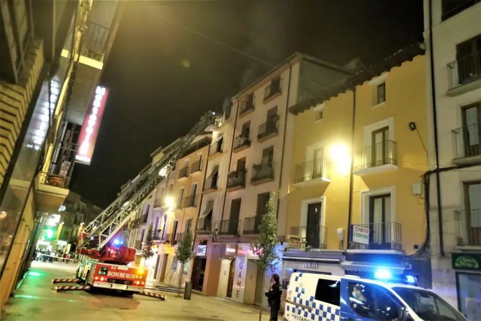 Incendio en el Coso Bajo de Huesca