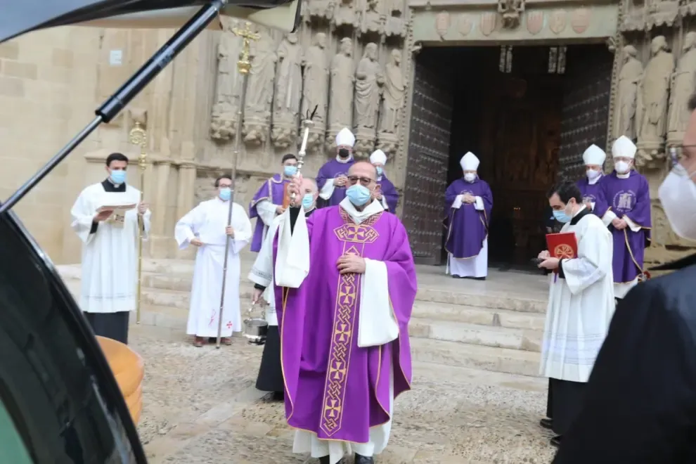 Funeral de Damián Iguacen en la Catedral de Huesca