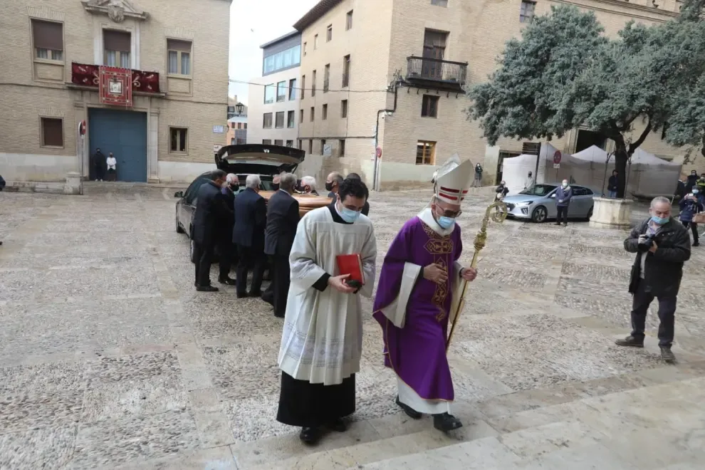 Funeral de Damián Iguacen en la Catedral de Huesca