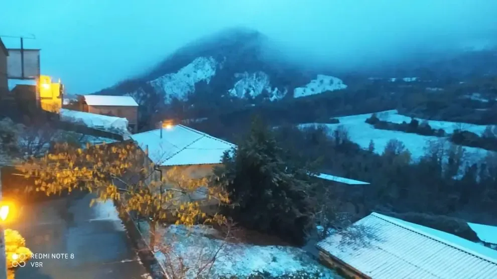 Primera gran nevada en el Pirineo