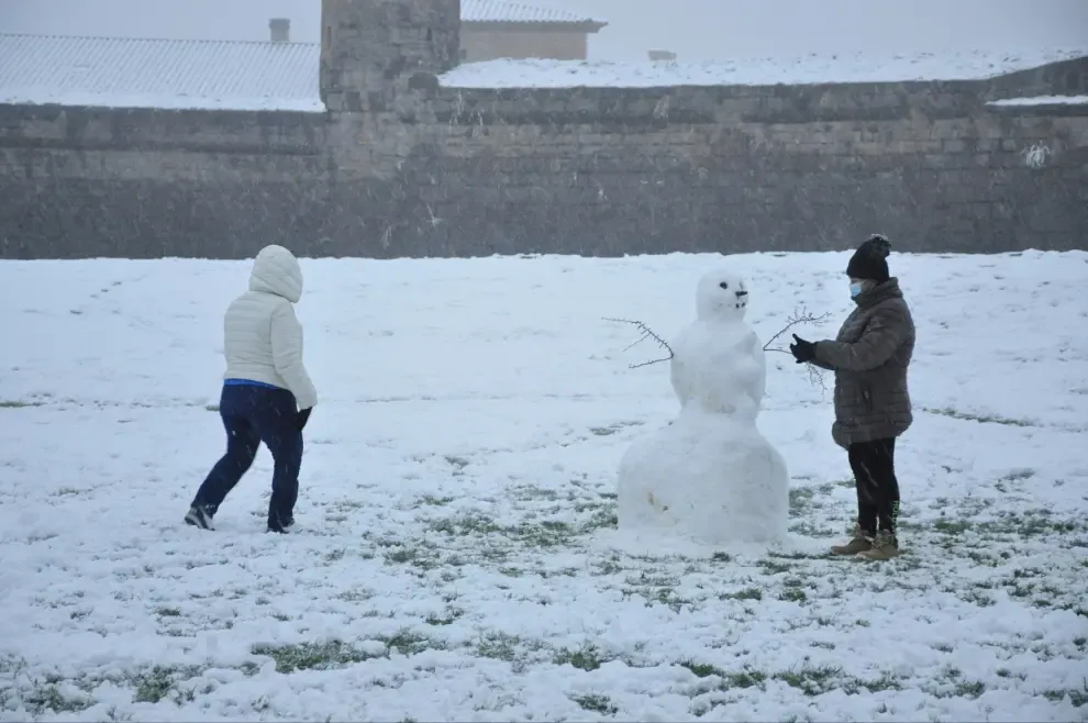 La nieve regresa a la provincia de Huesca