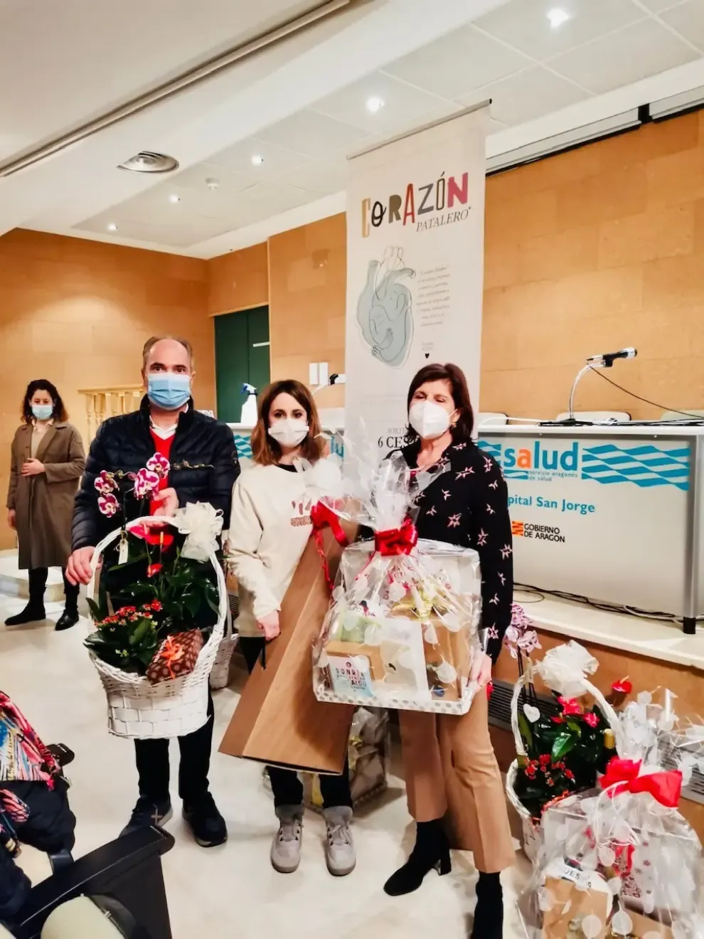Entrega de premios solidarios "Corazón patalero" en el Hospital San Jorge de Huesca