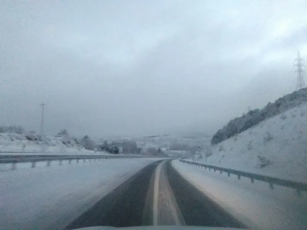 Nueva jornada de nieve este miércoles en la provincia de Huesca