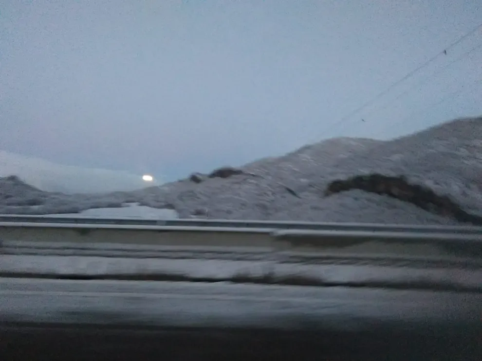 Nueva jornada de nieve este miércoles en la provincia de Huesca