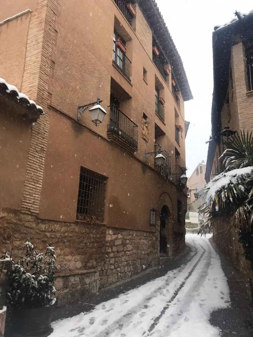La tormenta Filomena llega a la provincia de Huesca