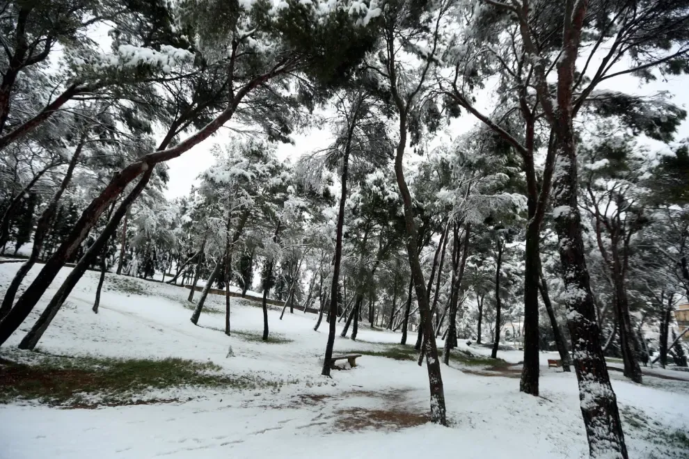 Segunda jornada con nieve por la presencia de Filomena en la provincia de  Huesca