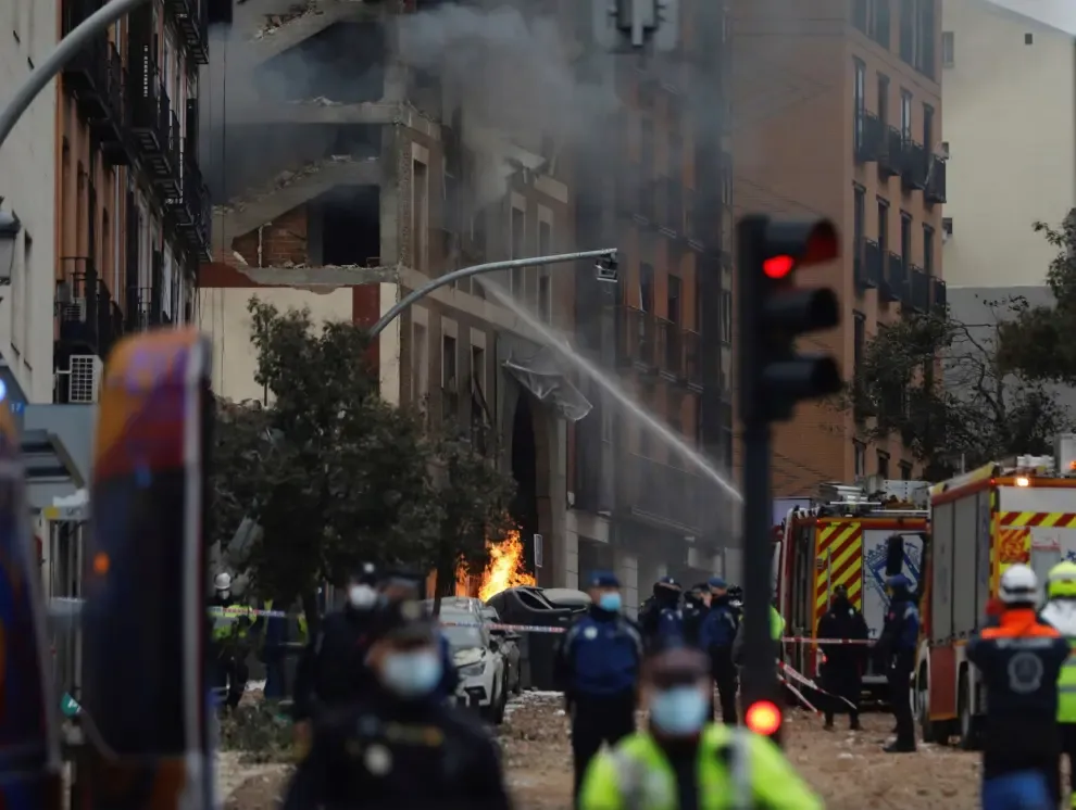 Explosión en la calle Toledo de Madrid