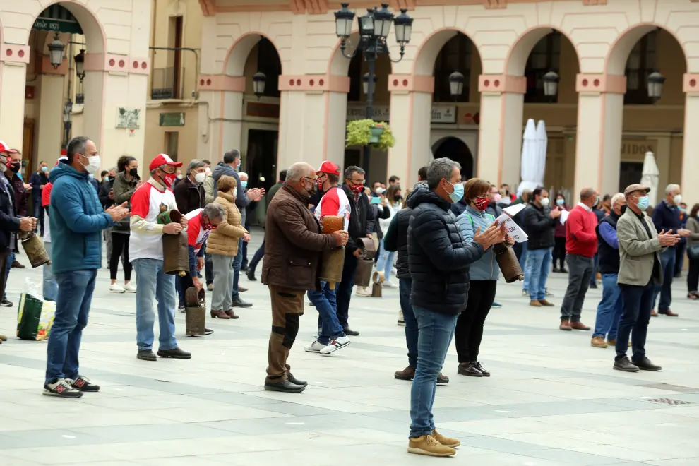 El acto reivindicativo ha tenido lugar en la plaza de López Allué de la capital altoaragonesa.