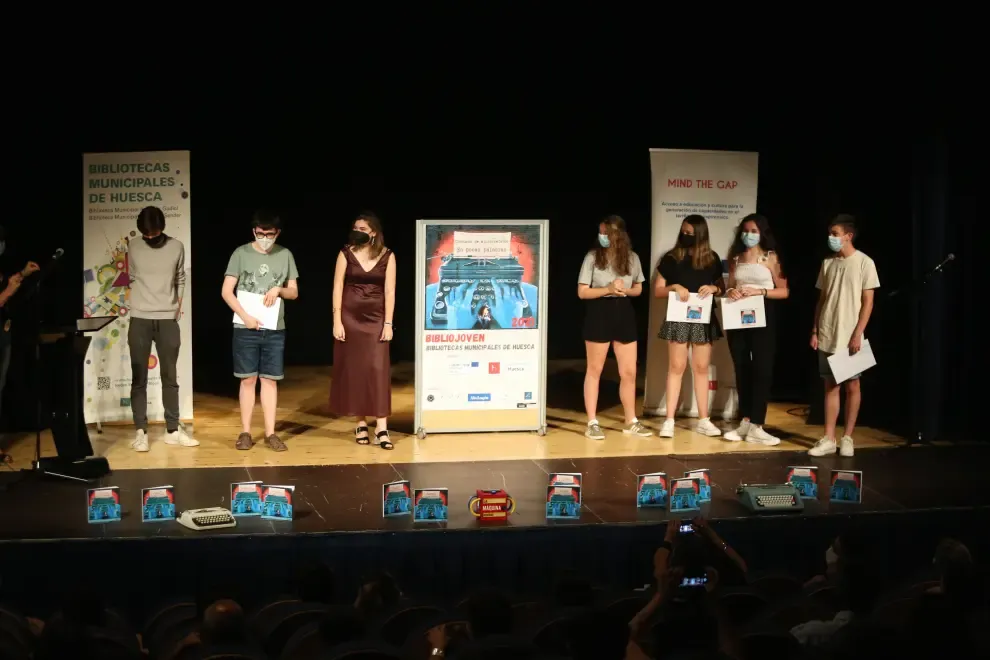 entrega premios concurso microrrelatos bibliotecas de Huesca 21 - 6 - 21 foto pablo segura[[[DDA FOTOGRAFOS]]]