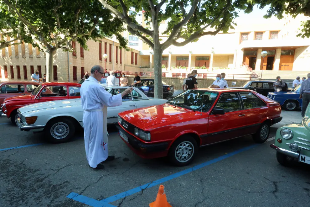 Bendición de vehículos históricos por el día de San Cristóbal, patrón de los conductores