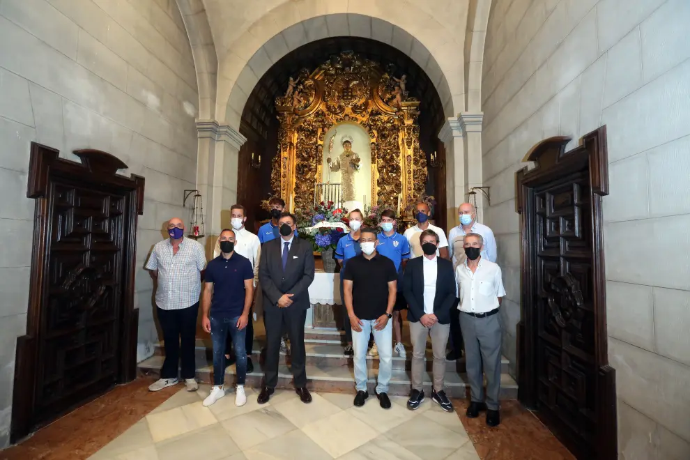 Iglesia San Lorenzo	Ofrenda del Huesca a San Lorenzo
 foto pablo segura
 16 - 9 - 21