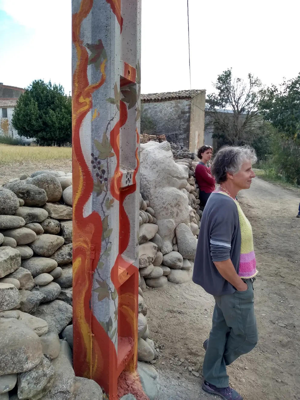 Inauguración de los Muretes de arte y del Mural del río Gállego en Erés