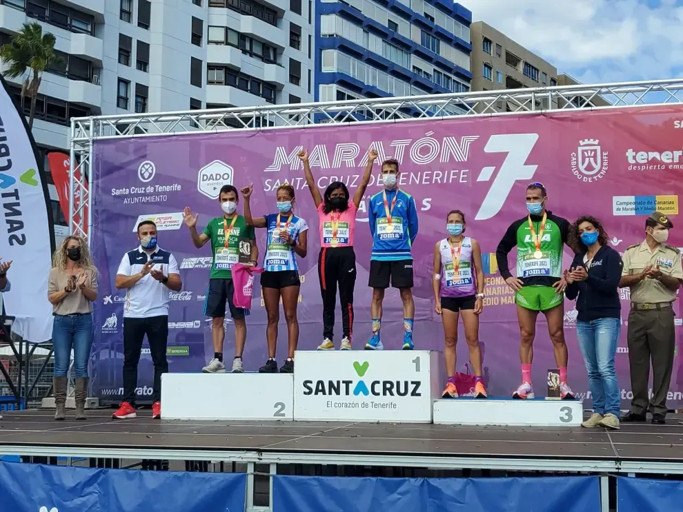 La de Tenerife es la tercera medalla nacional que logra el atleta jaqués.